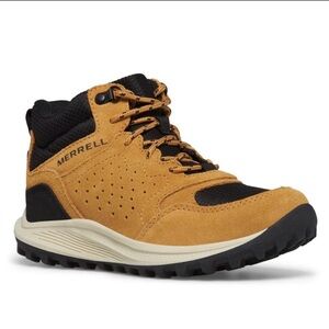 Merrell Notch Mid Hiking Sneaker Boots Black/Tan Unisex Kids Size 3M